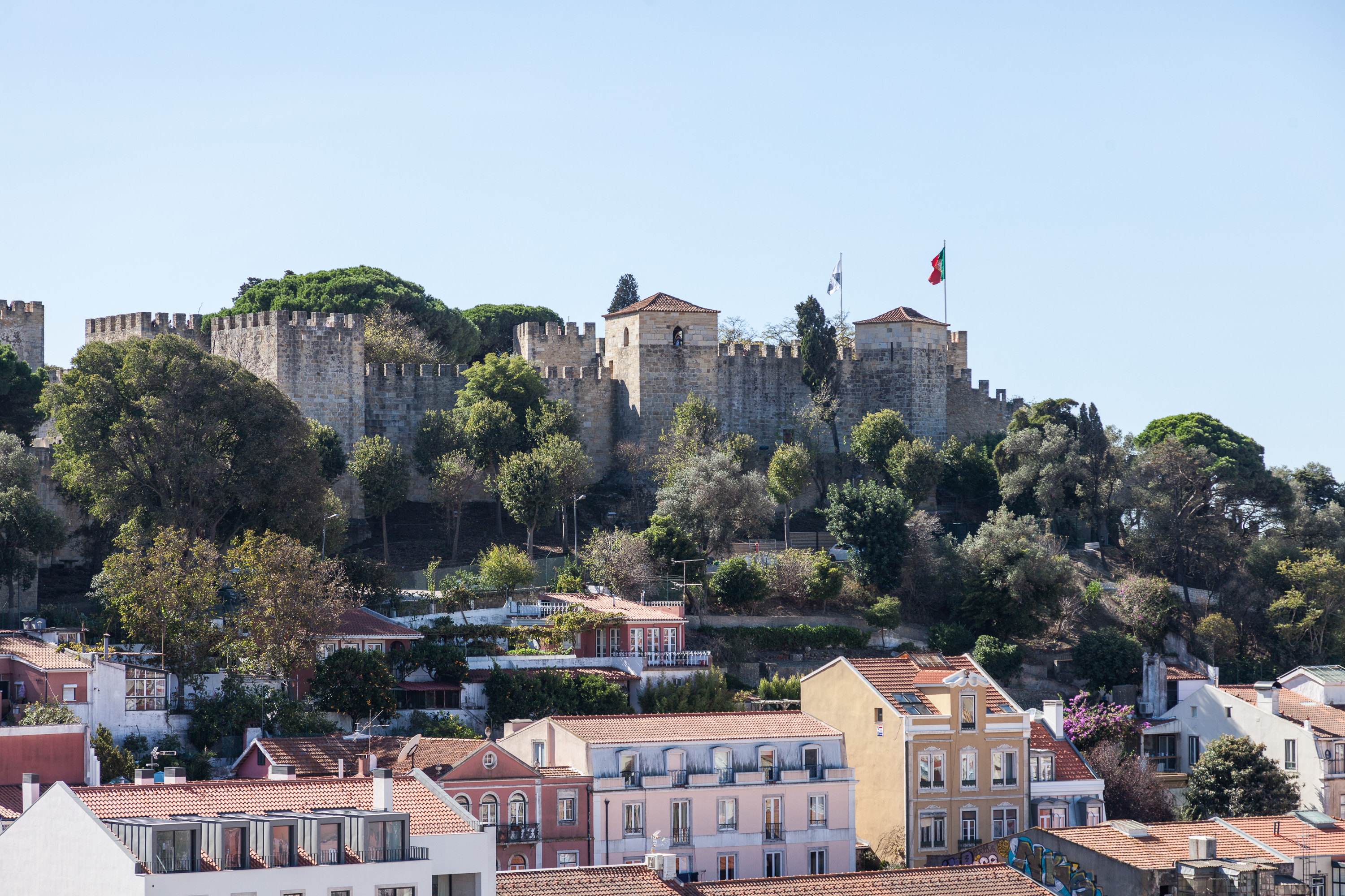 Вид со смотровой площадки у церкви Graça