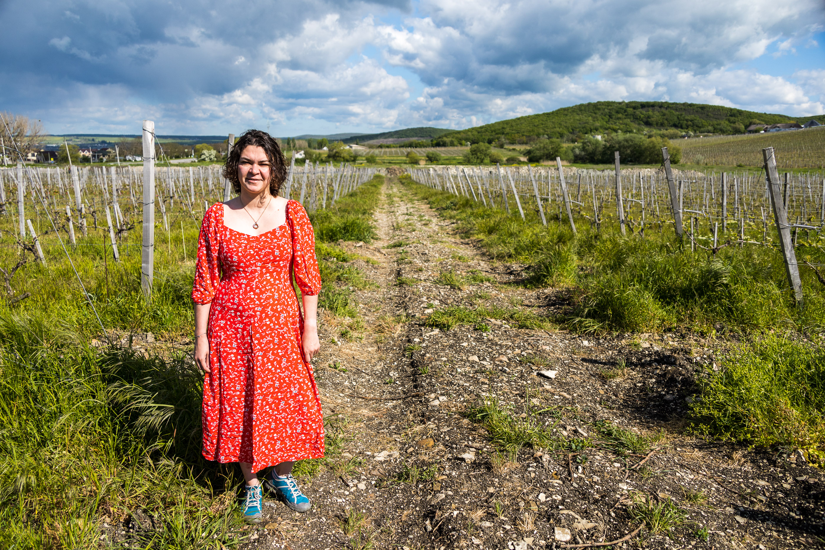 Ю на виноградниках