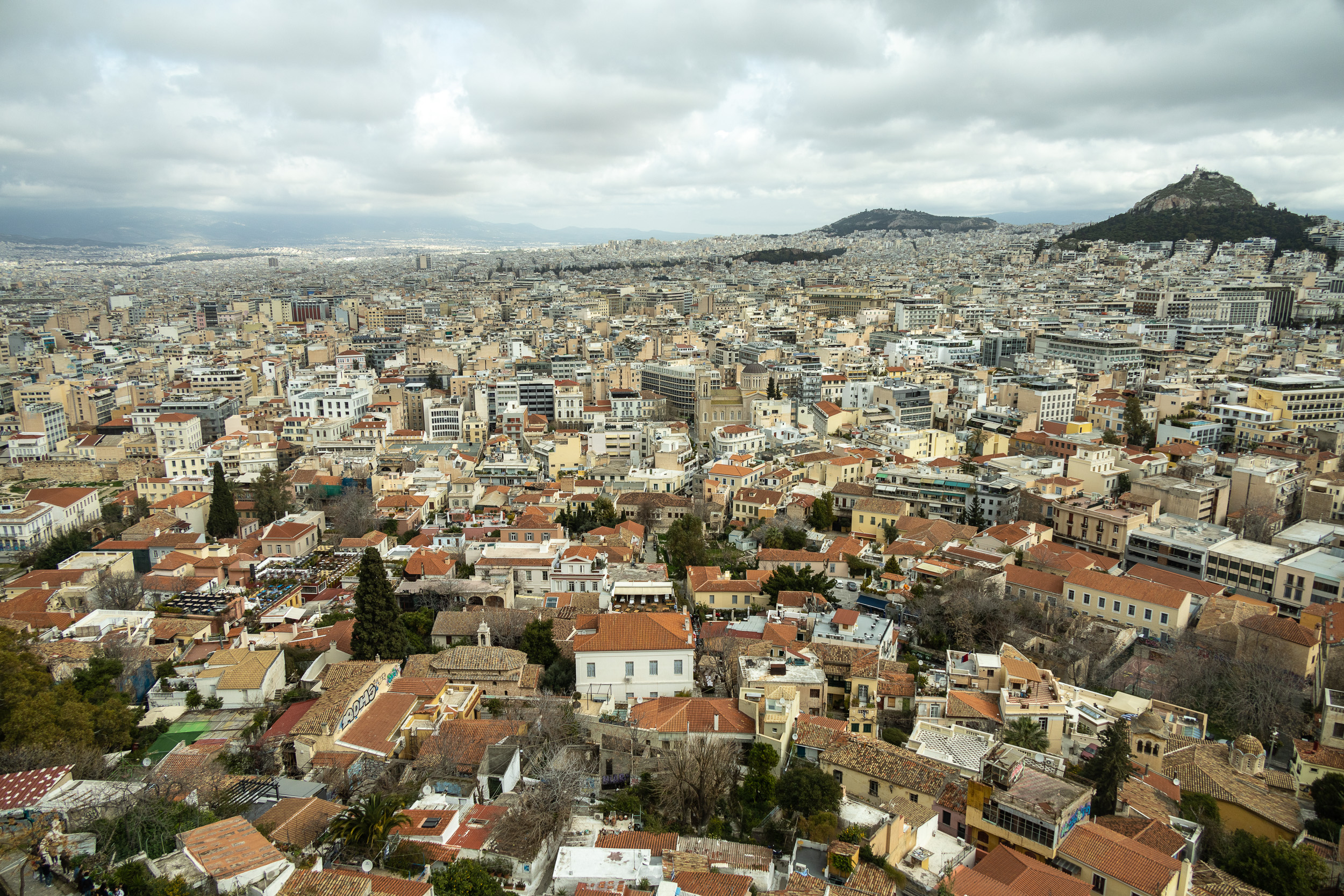 Панорама Афин с акрополя