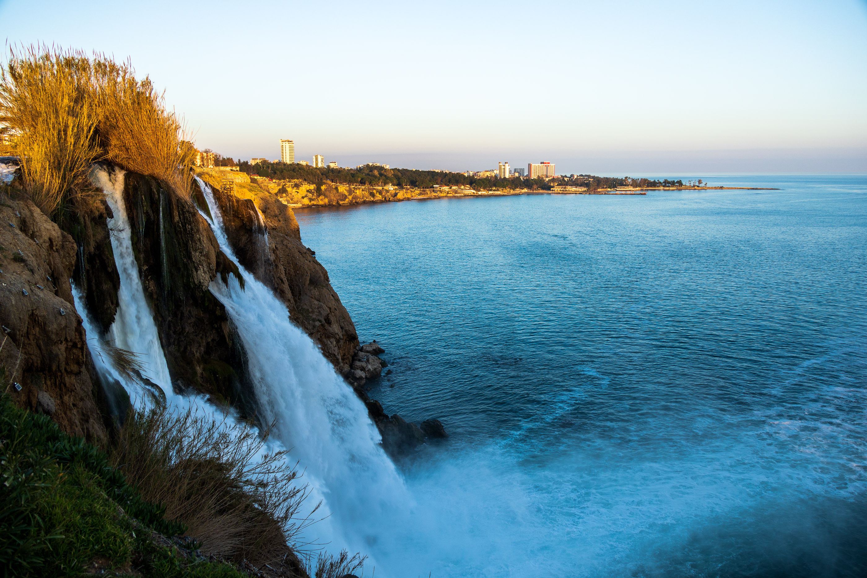 Дюденский водопад на закате
