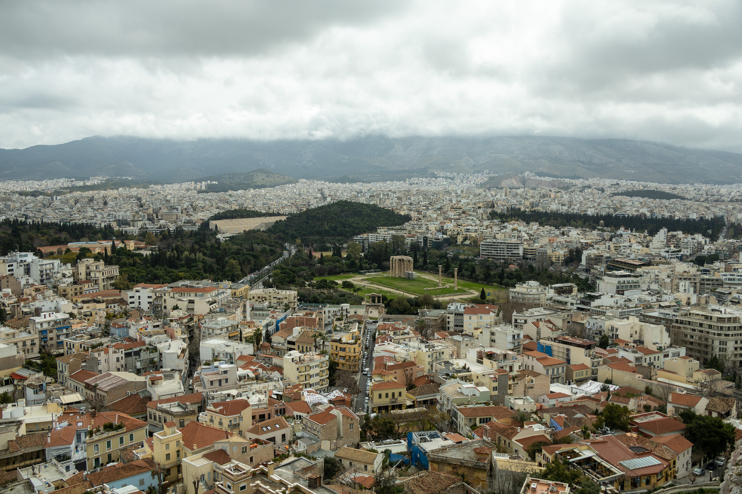 Панорама Афин с акрополя