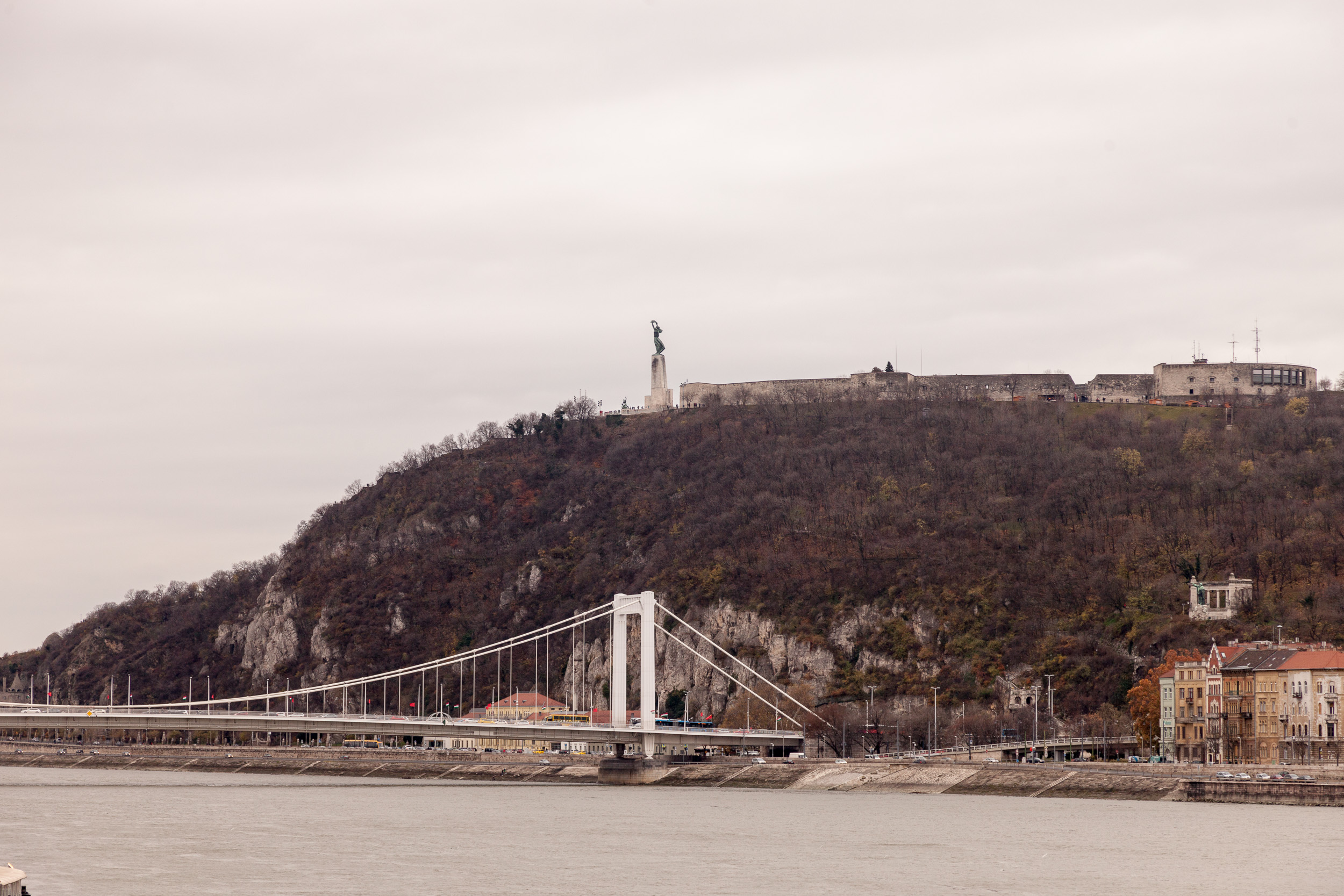 Цитадель Буды,  мост и статуя Свободы