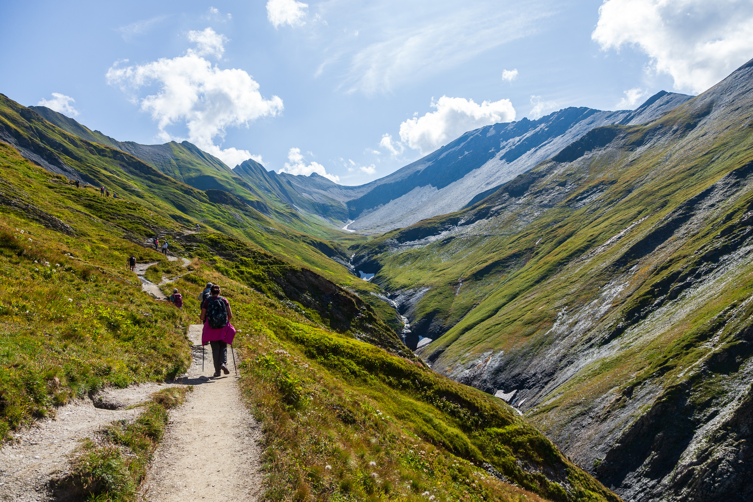 Подъем на Grand Col Ferret