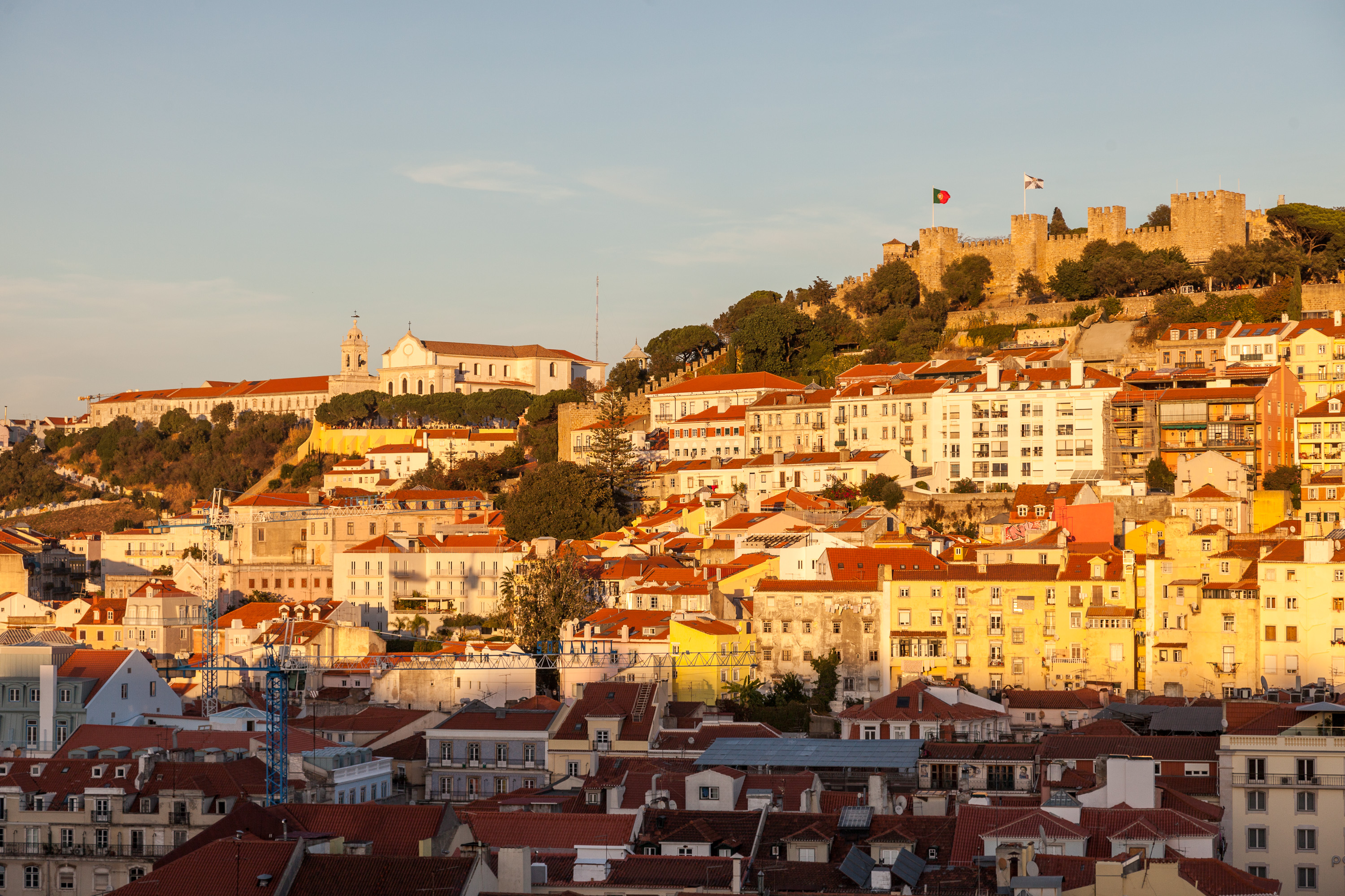 Виды с верхней точки подъемника Санта-Жушта