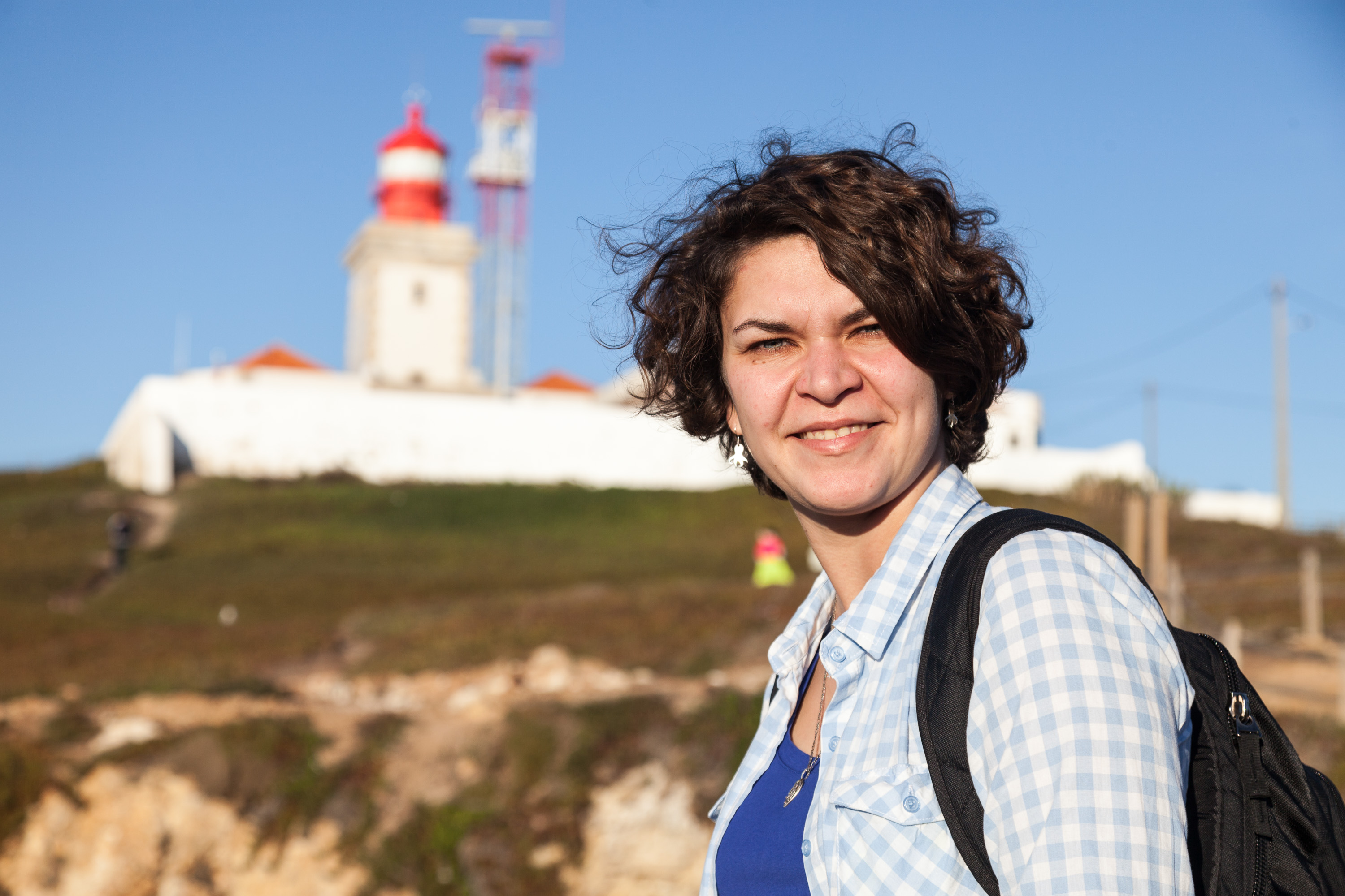 Ю и маяк на мысе Рока