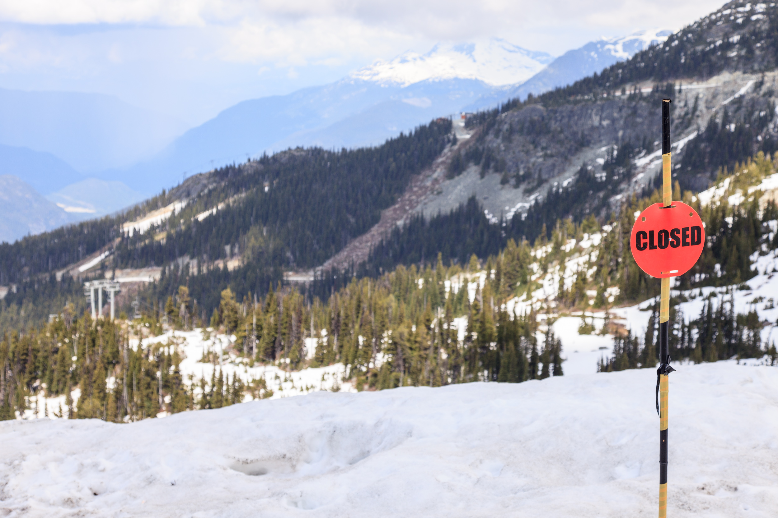 В более теплых местах трассы уже за