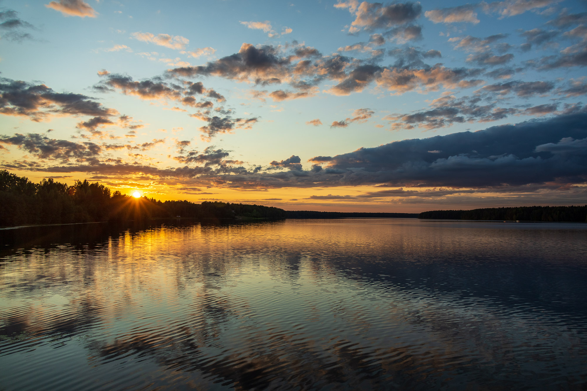 Белоусовское водохранилище около Вытегры
